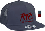 RTC Otto hat grey with burgundy embroidered text